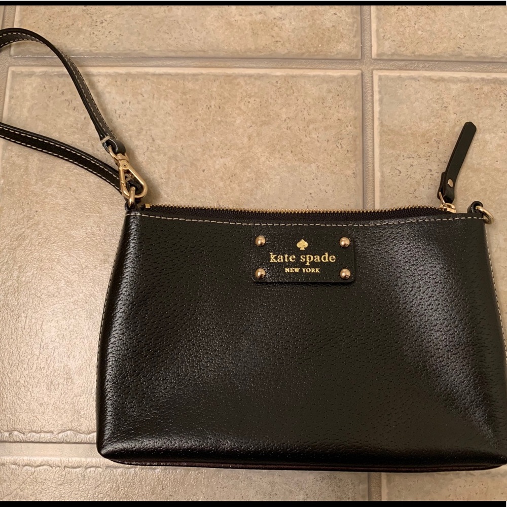 Kate Spade Black Leather Wrislet